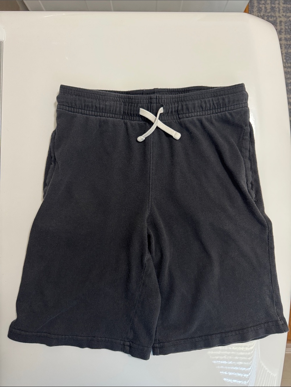 Crazy 8 Black Shorts with White Drawstring